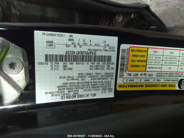 2018 Ford Fusion, VIN: 3FA6P0LU8JR140339
