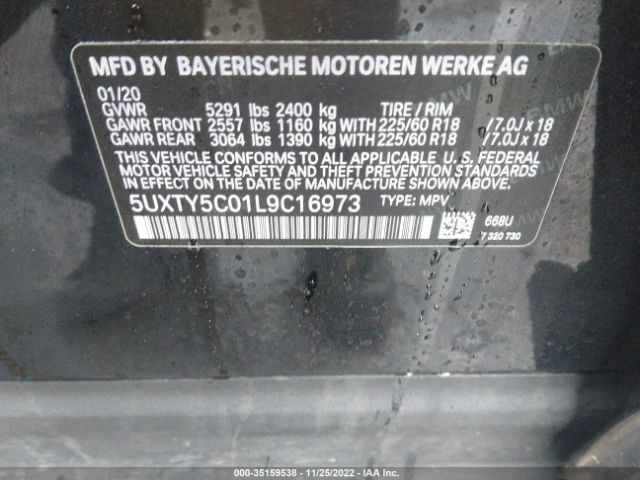 5UXTY5C01L9C16973 BMW X3 Xdrive30i