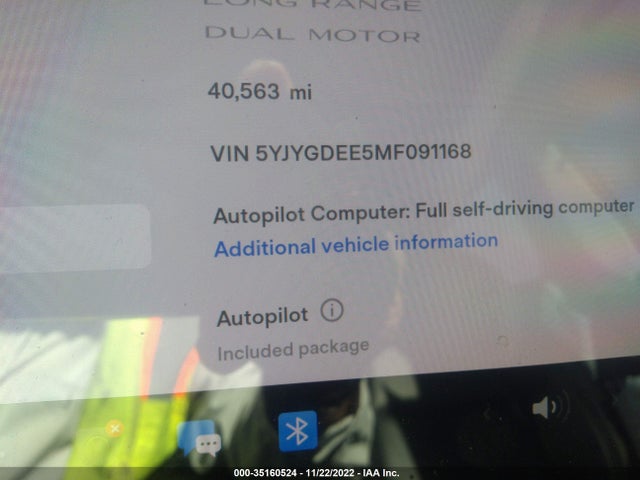 Tesla Model Y Long Range 2021 5YJYGDEE5MF091168 Image 8