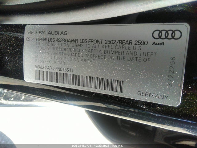 Audi A6 2.0t Premium 2015 WAUCFAFC5FN015511 Image 10
