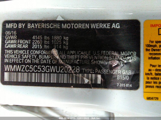 2016 Mini Countryman, VIN: WMWZC5C53GWU20228