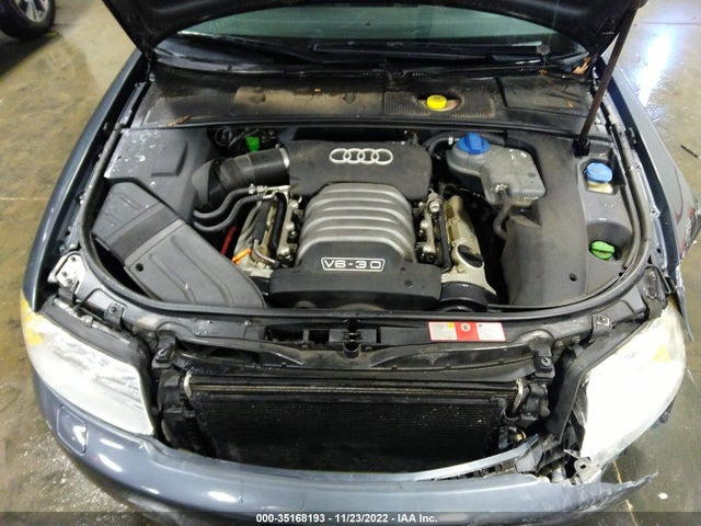 2002 AUDI A4 3.0L VIN: WAULT68E52A211809