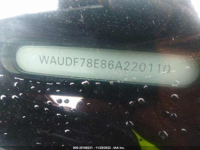 WAUDF78E86A220110 Audi A4 2.0T
