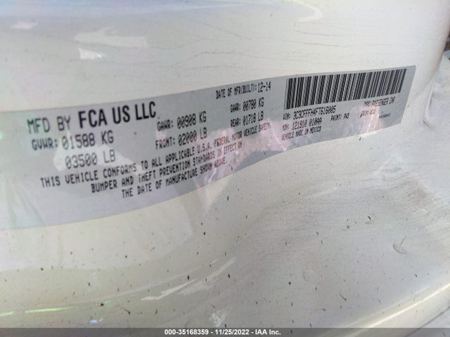 2015 Fiat 500, VIN: 3C3CFFFH4FT616005