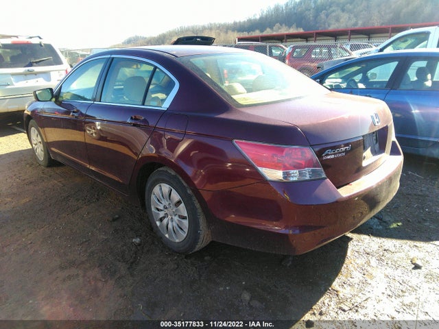 2008 HONDA ACCORD SDN LX VIN: 1HGCP26308A134827