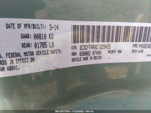 3C3CFFARXET229425 Fiat 500 POP