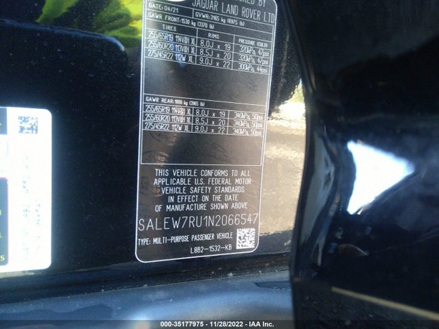 2022 Land Rover Defender, VIN: SALEW7RU1N2066547