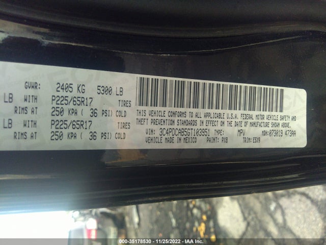 Dodge JOURNEY SE 2016 3C4PDCAB5GT103951 Image 10