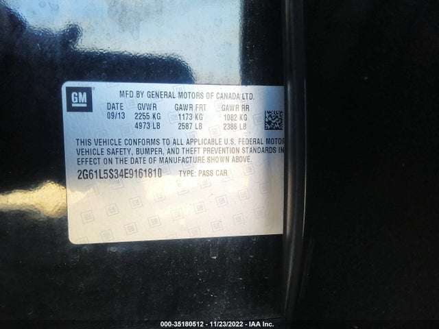 Cadillac XTS 2014 2G61L5S34E9161810 Image 9