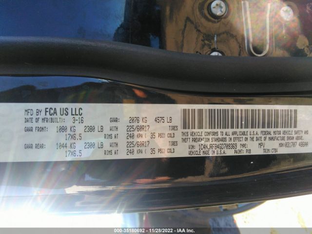 1C4NJRFB4GD709369 Jeep Patriot Latitude