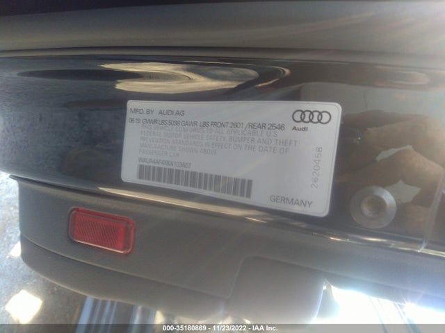 2019 Audi S4, VIN: WAUA4AF4XKA103607