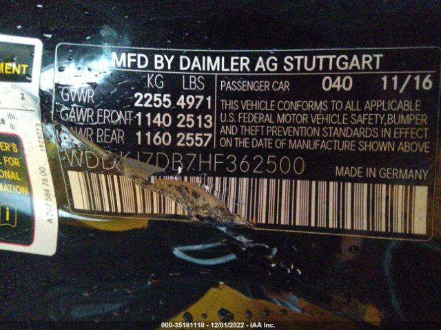 2017 MERCEDES-BENZ E 550 WDDKJ7DB7HF362500 Photo 8