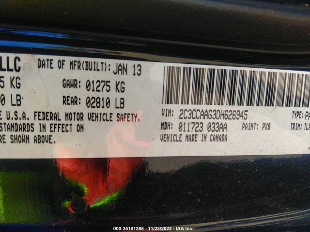 Chrysler 300 2013 2C3CCAAG3DH626945 Image 10