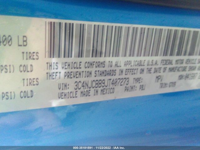 3C4NJCBB9JT407273 Jeep Compass Altitude