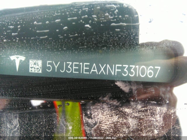 Tesla MODEL 3 2022 5YJ3E1EAXNF331067 Image 10