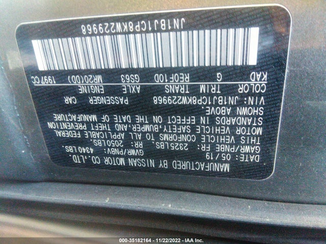 2019 Nissan Rogue, VIN: JN1BJ1CP8KW229968