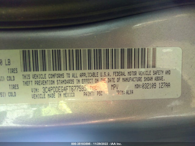 2015 Dodge Journey, VIN: 3C4PDDEG4FT677595