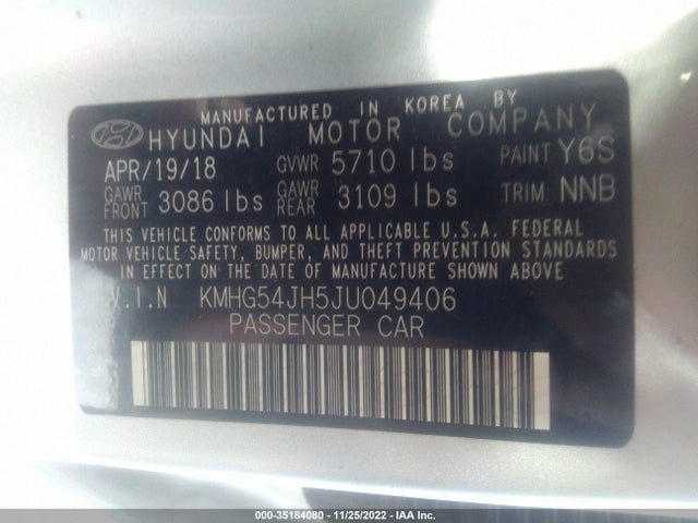 2018 Genesis G90, VIN: KMHG54JH5JU049406