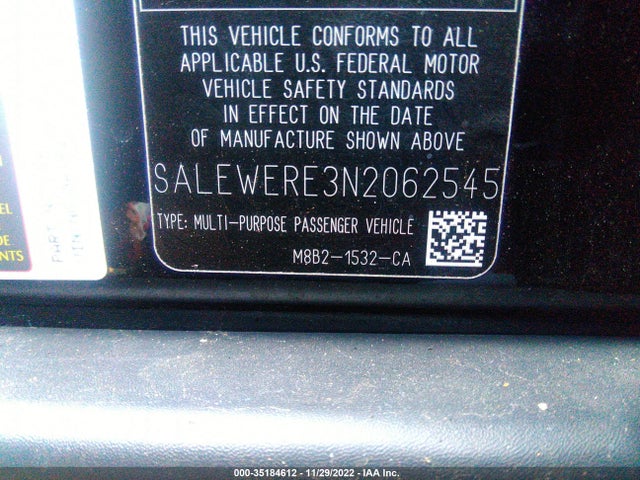 Land Rover Defender 2022 SALEWERE3N2062545 Image 9