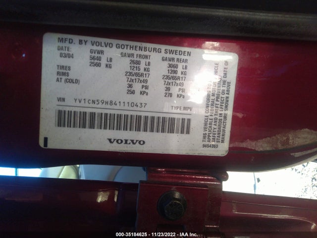 YV1CN59H841110437 Volvo XC90
