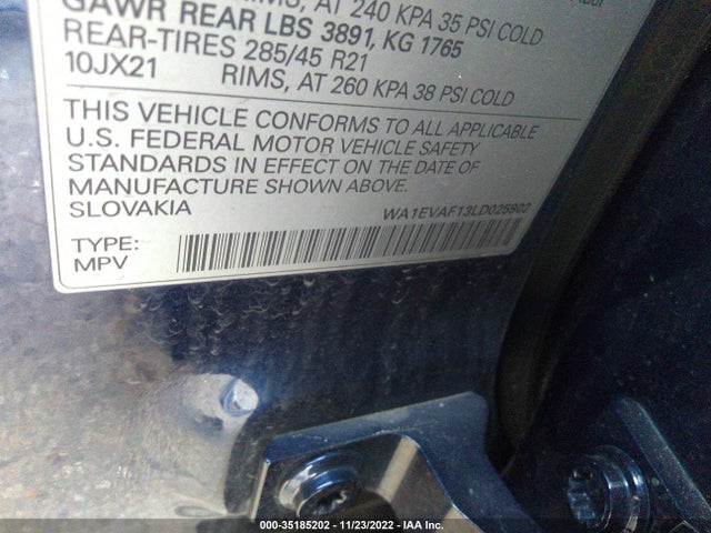 Audi Q8 Premium Plus 2020 WA1EVAF13LD025902 Image 9
