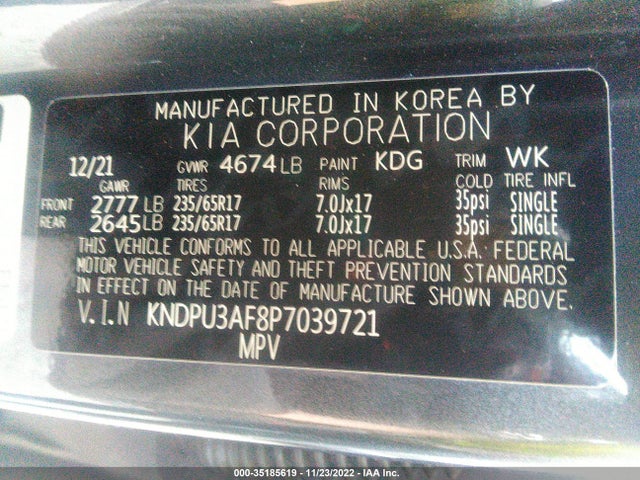 2023 Kia Sportage, VIN: KNDPU3AF8P7039721