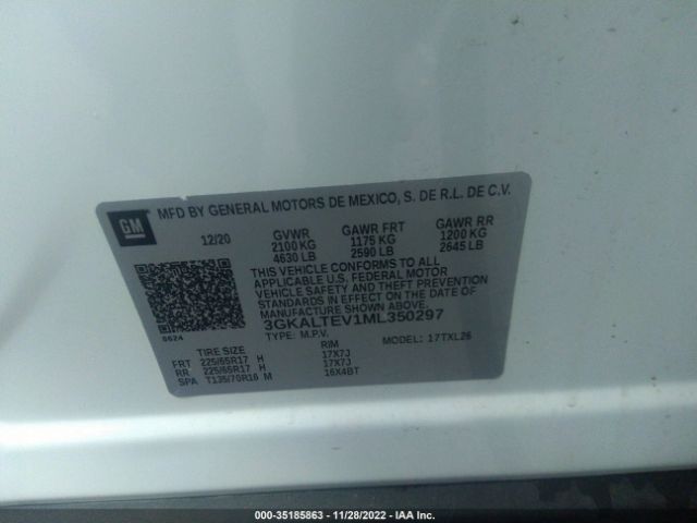 3GKALTEV1ML350297 GMC Terrain Sle