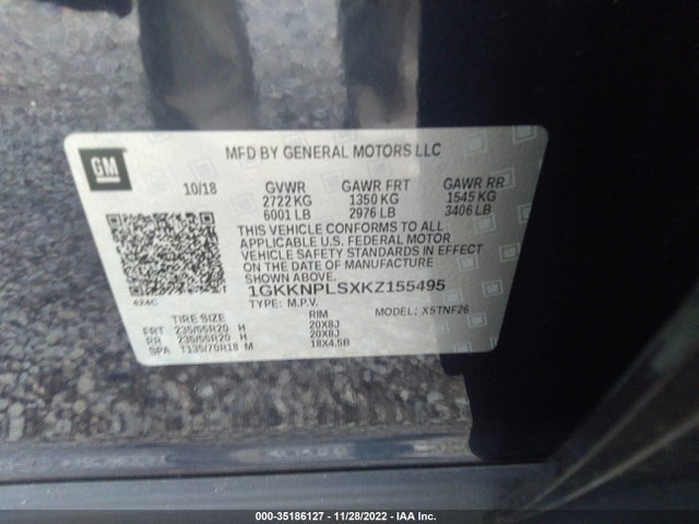 GMC Acadia Denali 2019 1GKKNPLSXKZ155495 Image 10