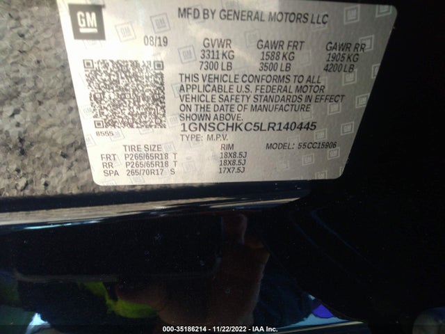 2020 Chevrolet Suburban, VIN: 1GNSCHKC5LR140445