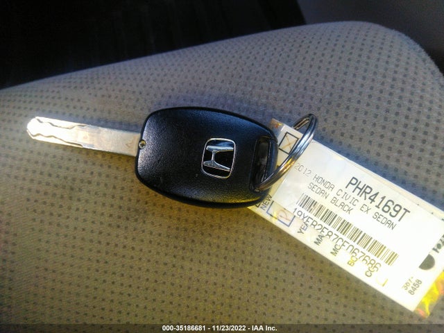 2012 HONDA CIVIC SDN EX VIN: 19XFB2F87CE067686