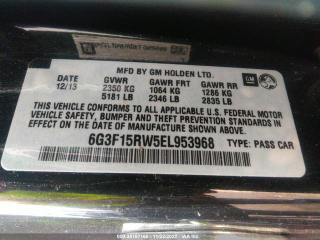 2014 Chevrolet SS, VIN: 6G3F15RW5EL953968