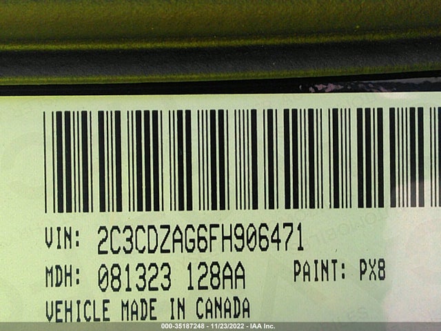 Dodge Challenger Sxt 2015 2C3CDZAG6FH906471 Image 10