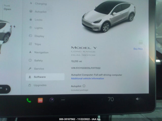 Tesla Model Y Long Range 2020 5YJYGDEE5LF017022 Image 7