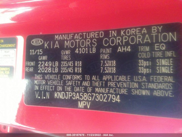 KNDJP3A58G7302794 KIA SOUL +