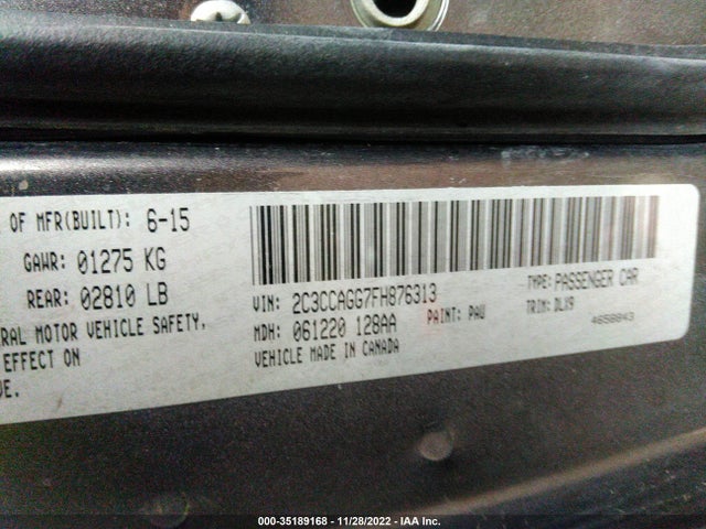 Chrysler 300 300s 2015 2C3CCAGG7FH876313 Image 10