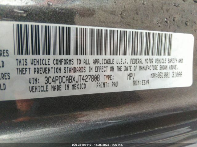 3C4PDCABXJT427808 Dodge JOURNEY SE