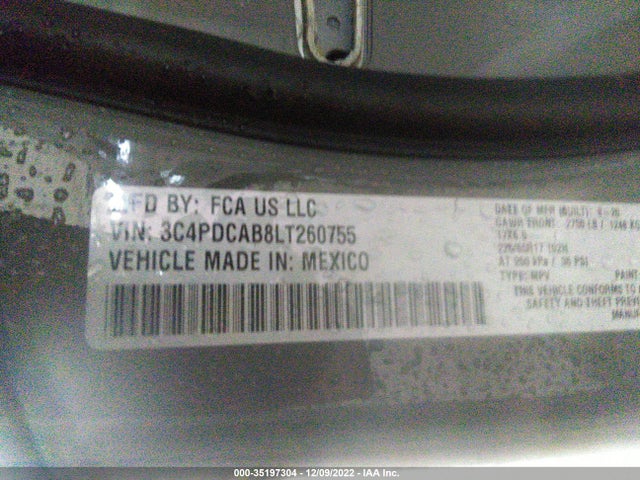 Dodge Journey Se Value 2020 3C4PDCAB8LT260755 Image 9