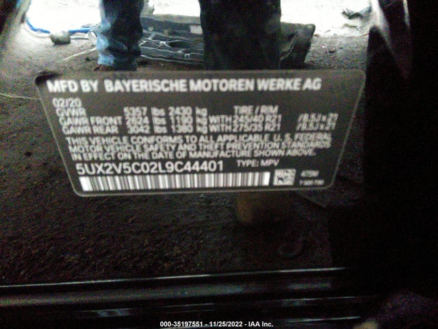 BMW X4 2020 5UX2V5C02L9C44401 Image 14