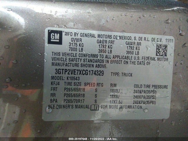GMC Sierra 1500 Sle 2012 3GTP2VE7XCG174329 Image 14