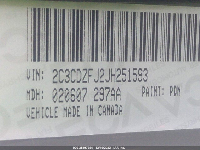 2018 Dodge Challenger, VIN: 2C3CDZFJ2JH251593