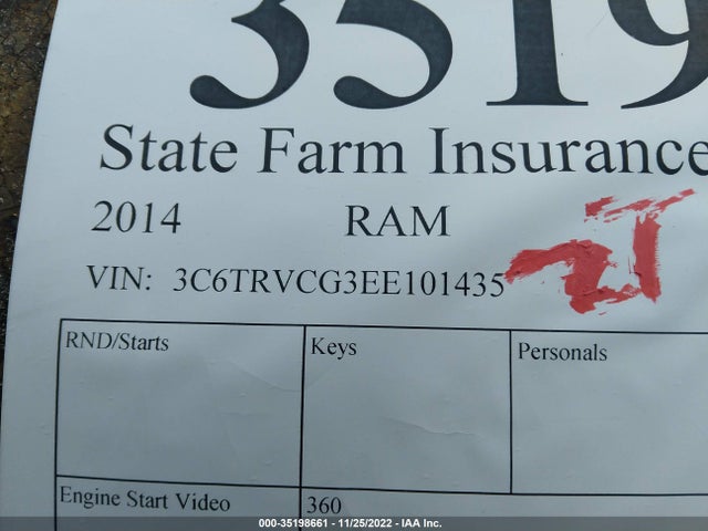 3C6TRVCG3EE101435 RAM Promaster