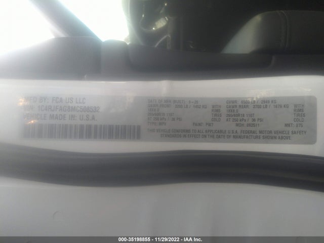 Jeep Grand Cherokee Laredo E 2021 1C4RJFAG8MC508532 Image 10
