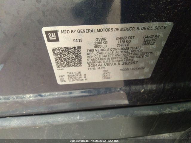 3GKALVEVXJL362357 GMC Terrain Slt