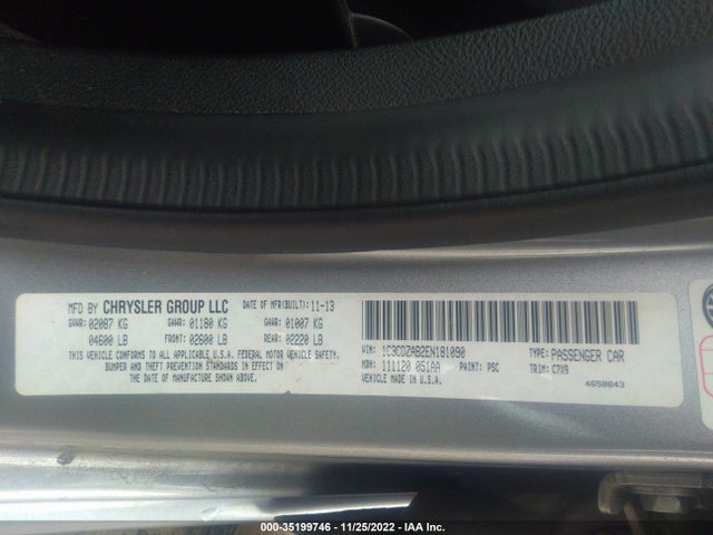 2014 Dodge Avenger, VIN: 1C3CDZAB2EN181090