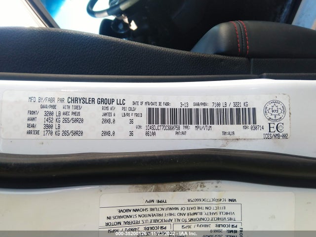 Dodge Durango R/t 2013 1C4SDJCT7DC660758 Image 10