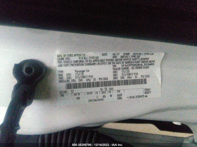 Ford 2.0l gdi 2017 1FADP3M26HL303469 Image 51