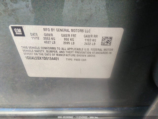 Cadillac Ats Premium 2013 1G6AL5SX1D0134401 Image 10