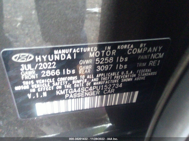 2023 Genesis G80, VIN: KMTGA4SC4PU152734