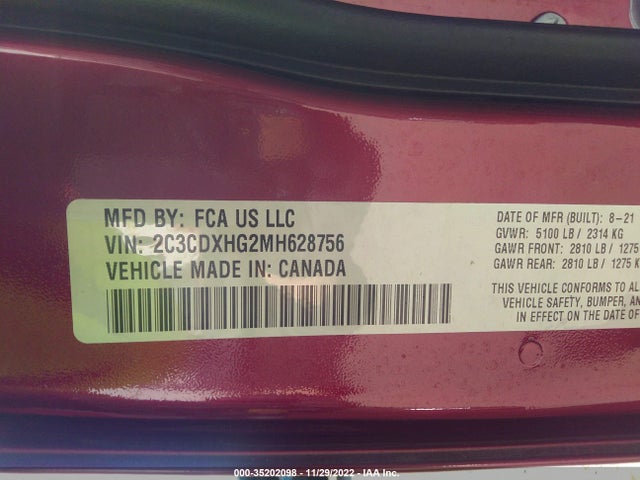 Dodge CHARGER GT 2021 2C3CDXHG2MH628756 Image 9