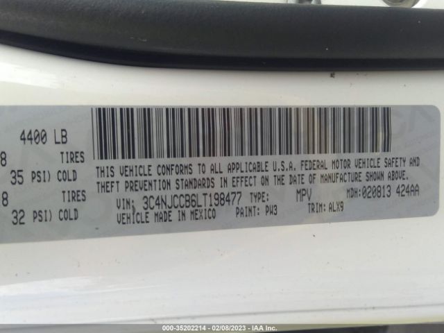 3C4NJCCB6LT198477 Jeep Compass Limited